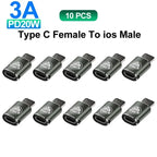 USB C Adapter Type C To Micro To Mini USB Female Converters for IPhone 14 13 Xiaomi Samsung for Lightning Male Charger Adapter