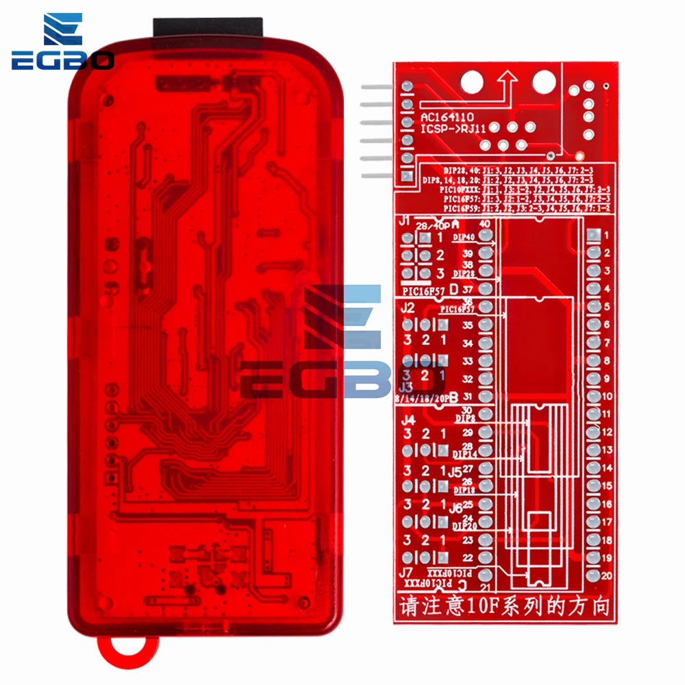 PICKIT3 PIC KIT3 PICKIT 3.5 Programmer Offline Programming PIC Microcontroller Chip +PIC Programmer adapter seat