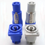 20A Powercon Connector 250V Blue White NAC3FCA NAC3FCB AC Male Plug 3 PIN Socket Stage Light LED Power Cable Plug