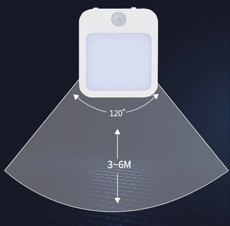 Night Light Motion Sensor With LED Light EU/US Plug Lamps Children'S Night Light Wireless Night Lamp For Bedside Table Bedroom