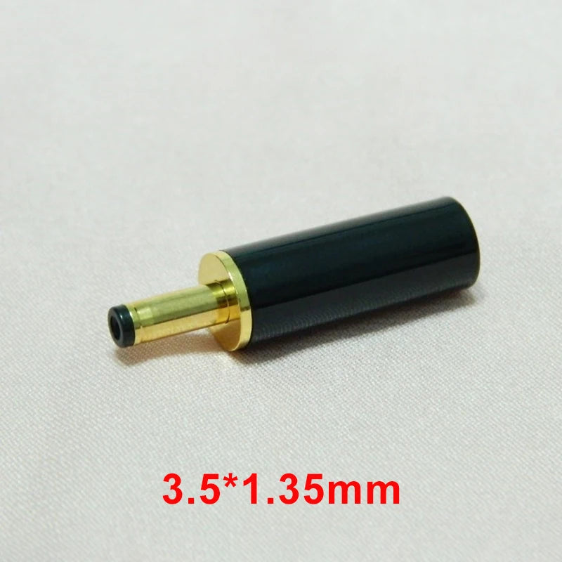 Gold Plated DC Power Plug Connector 5.5x2.1mm/5.5x2.5mm 4.0x1.7mm / 3.5x1.35mm DC Male Plug DIY Welding Output Adapter
