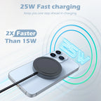 25W Magnetic Wireless Charger Universal Fast Charging for iPhone 16 15 14 13 Pro Max AirPods Xiaomi Pad Adapter USB To Typec Phone Chargers Dock Station