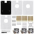 Raspberry Pi 5 Acrylic Case 1-5 Layer Transparent Enclosure PWN Cooling Fan Stackable Plate Shell for Raspberry Pi 5 RPi 5
