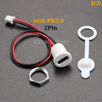 USB-C 2P 4P High Current Charging Socket with PH2.0 Nut Snap Lock Plate USB TYPE-C Female Waterproof Connector Charging Interfac