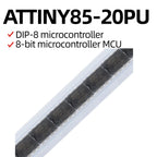 1/5/10PCS ATtiny85-20PU DIP-8 ATTINY85 DIP8 85-20PU ATTINY85-20 20U TINY85 DIP 8-bit AVR Microcontroller Chip IC New Original