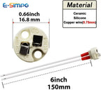 5/10/20/50Pcs MR16 Base Ceramic Socket Base with Silicone Cable for LED and Halogen Lamp MR11 G4 G5.3 GY6.35 Accessory 15cm