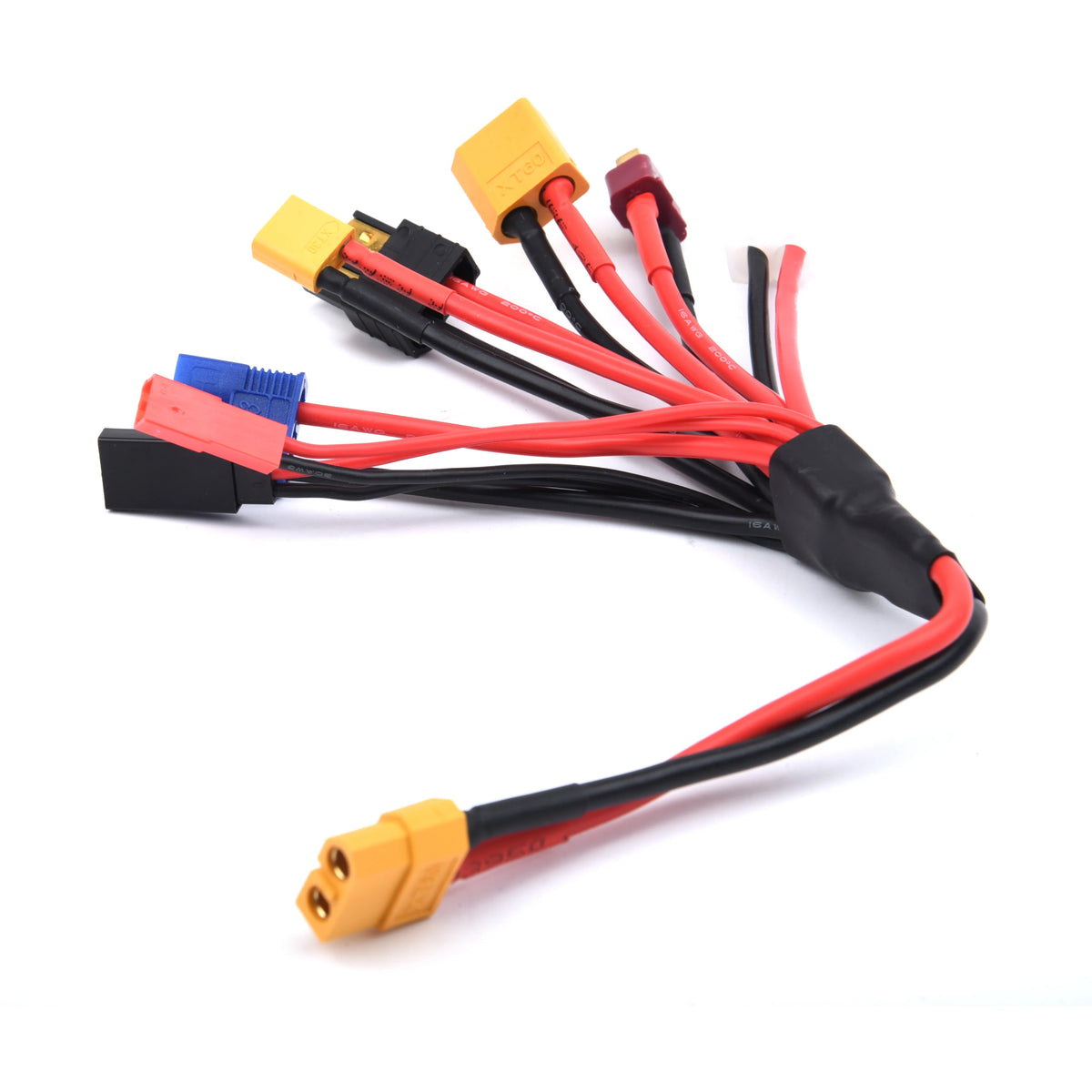 Multifunction Balance Charging 8IN1 Soft Silicone Charging Wire XT60 Connector to XT60 XT30 T Plug  JST EC3 Wire Cable for RC
