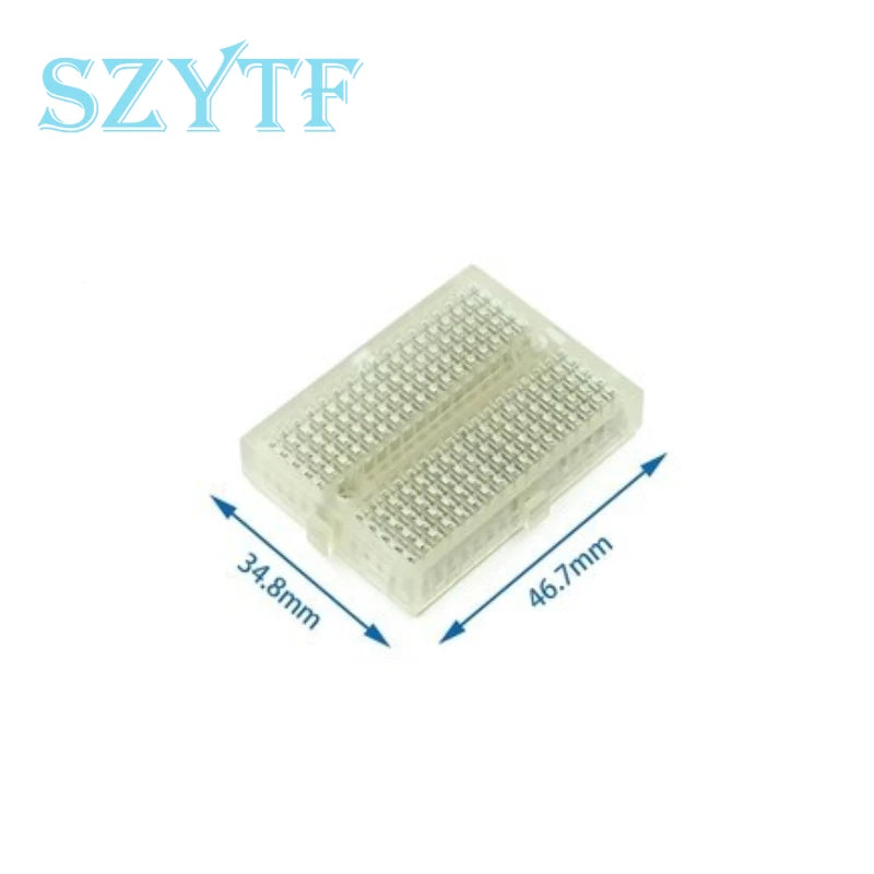 MB-102 MB102 Breadboard 830 Point Solderless PCB Bread Board White/Transparent Test Develop DIY For Arduino