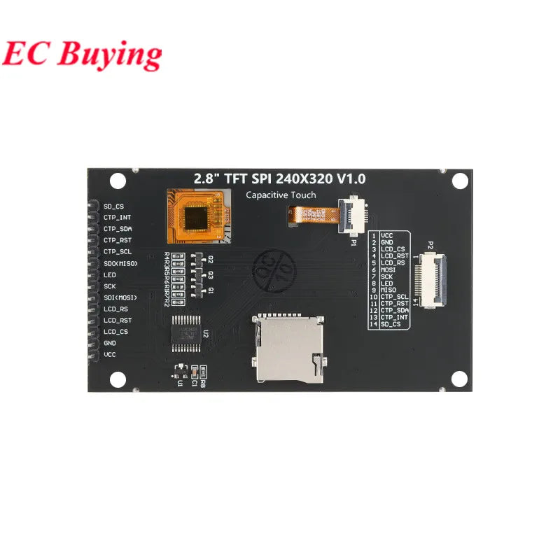 SPI Serial Port Touch Screen Display Module 2.8 3.2 3.5 4.0 4 Inch IPS TFT LCD Capacitive 240x320 320x480 ILI9341 ST7796