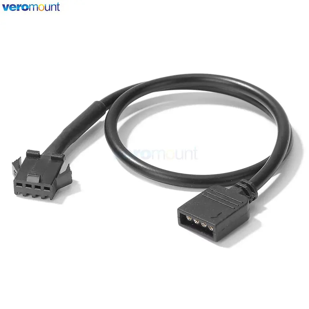 Motherboard 12V 4Pin RGB / 5V 3Pin ARGB to SM JST Female Male Conversion Adapter Cable 30cm for PC Computer LED Light Strip Line