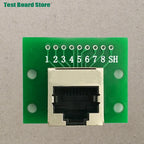 1Pce RJ45 Ethernet Port 8P Vertical Horizontal Test Board Bent Pin Straight Pin Network Port Adapter Circuit Board Connector