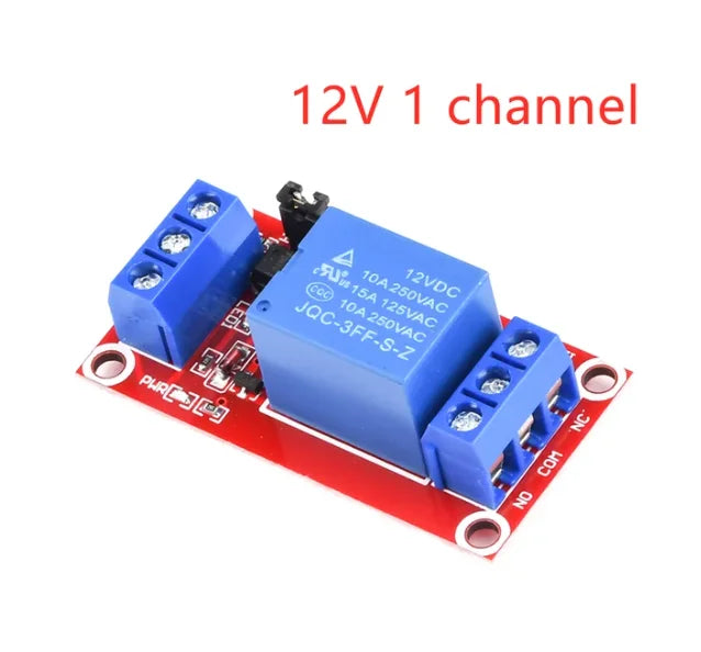 1-5Pcs DC 5V 9V 12V 24V 1 Channel Relay Module With Optocoupler Shield Board High Low Level Trigger Power Supply Module Arduino