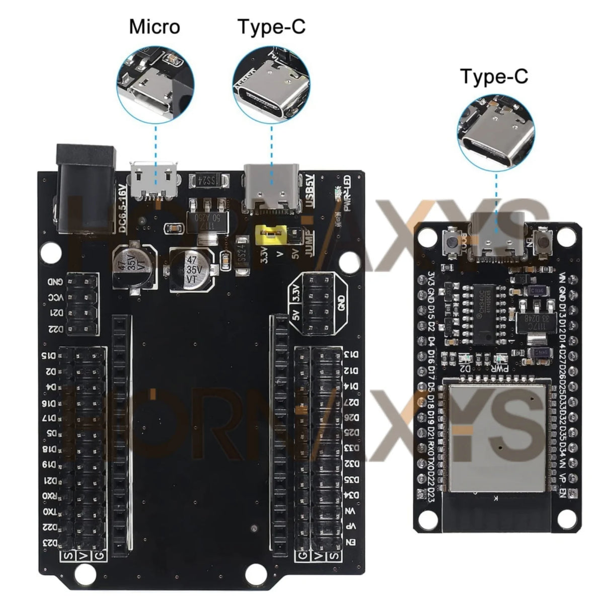 1-10PCS/FOR ESP32 Development Board TYPE-C USB CH340C WiFi+Bluetooth Ultra-Low Power Consumption Dual Core FOR ESP32