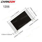 100Pcs/lot 1206 1% High Precision SMD Resistor 0 1 10 100 220 330 1K 2.2K 27K 33K 82K 150K Ohm 3K3 5K6 6K8 4R7 1/4W Resistance
