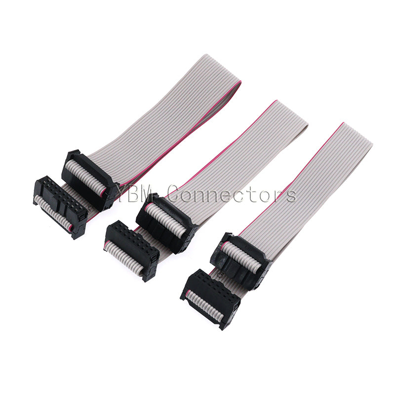 2pcs 2.54MM Pitch JTAG ISP AVR Download Cable Wire FC-6/10/14/16/20/40P Connector 10cm 20cm 30cm 40cm 50cm 60cm 80cm 90cm 100cm
