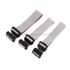 2pcs 2.54MM Pitch JTAG ISP AVR Download Cable Wire FC-6/10/14/16/20/40P Connector 10cm 20cm 30cm 40cm 50cm 60cm 80cm 90cm 100cm