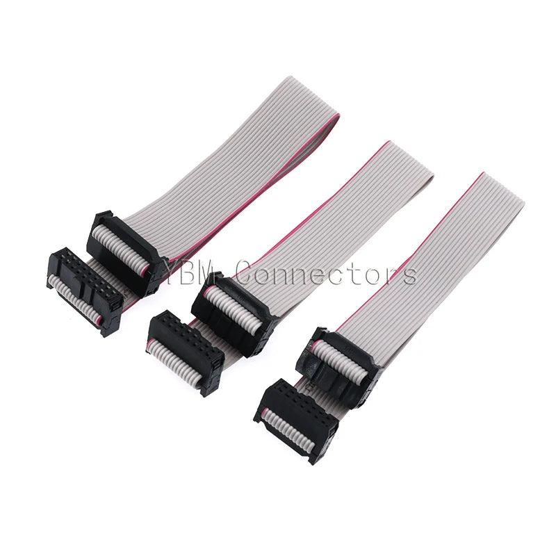2pcs 2.54MM Pitch JTAG ISP AVR Download Cable Wire FC-6/10/14/16/20/40P Connector 10cm 20cm 30cm 40cm 50cm 60cm 80cm 90cm 100cm