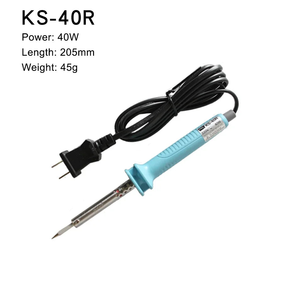 GOOT General Electronics Soldering Iron + AC Plug with Sharp Welding Tip 30/40/60/80/100W NO.KS-30R|KS-40R|KS-60R|KS-80R|KS-100R