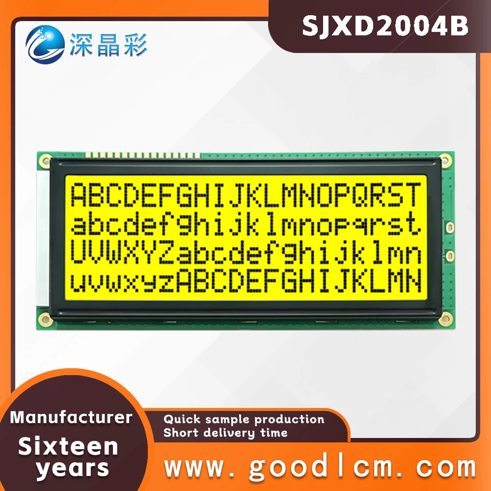 LCD 2004B Display Module 20x4 Large Character LCD Screen Display 20X04 5.0V or 3.3V Power Supply ST7066 Drive Multiple Display