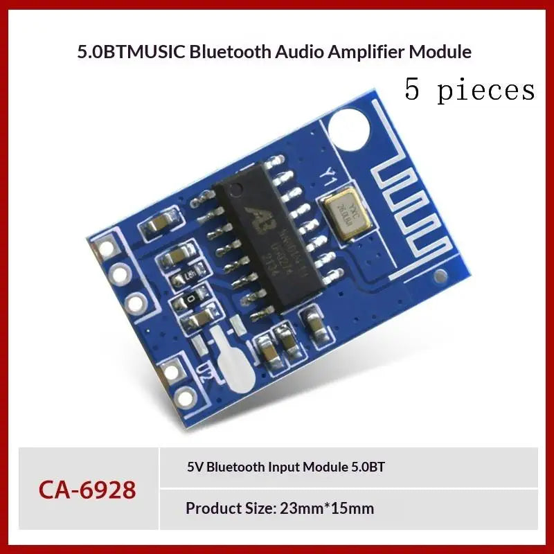 CA6928 Mono Bluetooth 50 Audio Module Amplifier Board 1 5Pcs Quick Connection for Mobile Bluetooth Audio Box