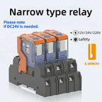 LANBOO J13A 12A/8A 12VDC/24VDC/220VAC Micro Voltage Plug-in Universal Intermediate Relay 5Pin/8Pin Base Sold Separately