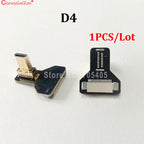 1PC Ribbon Flat FPV HDMI-Compatible Connector Flexible Cable Raspberry Pi 4 Micro HDTV To HD/Mini HD Female 90 Degree FFC 20pin