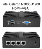 4 Ethernet Mini PC Intel N100 N2830 J1900 J4125 N5105 CPUs X86 Firewall Router Pfsense OPNSENSE Windows Linux Virtual Machine