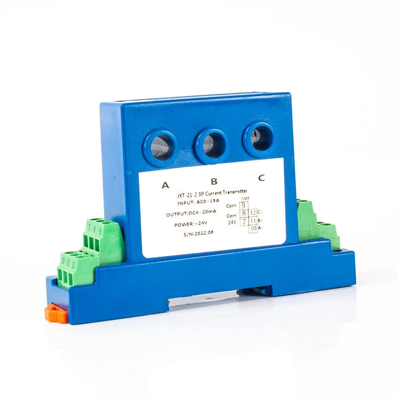 3 Phase AC Current Sensor 4-20mA 0-10V RS485 AC Current Transducer 0-10A 0-25A 0-35A AC Current Sensor Transmitter