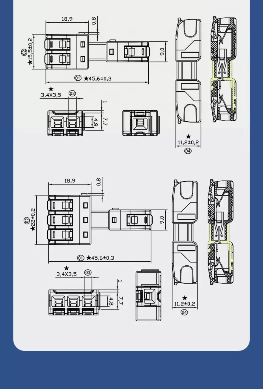 5PCS Quick Wire Connectors Lever Splicing 1/2/3/4/8/10 Pins Universal Compact Plugable Spliceable Male Female Terminals Blocks