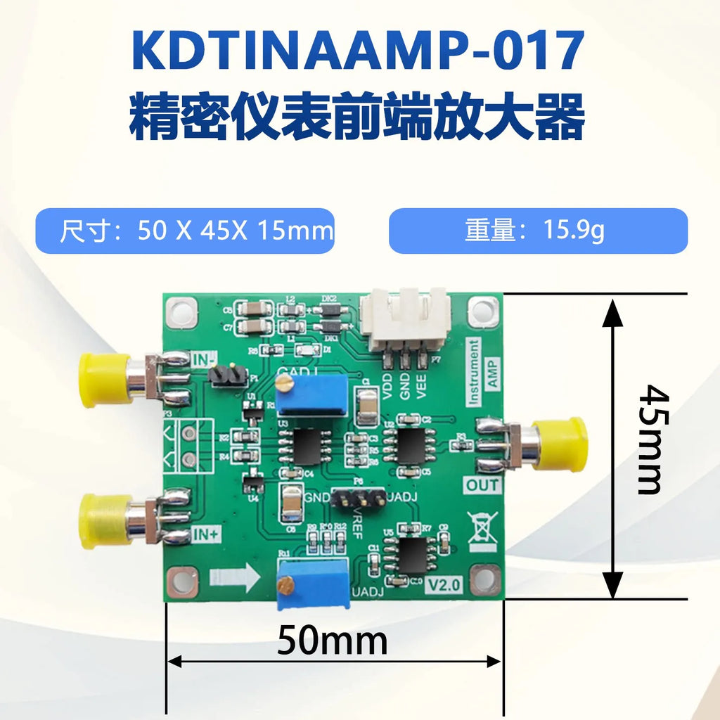 INA128 Amplifier Module Dual Power Amplifier Instrument Amplifier Precision Microvolt/millivolt Amplifier