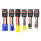 50mm 8/10/12AWG QS8-S Female To XT90 XT60 TRX EC5 Male Plug Anti-Ignition Conversion Cable Silicone Wire for RC Drone Aircraft