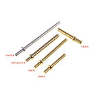 100 500 Pcs Male PCB Pin Header Press-Fit Tip 1.0 1.3 Mm Diameter Brass Plated Gold 1u Tin 1.0 Bias Connector 9.5 14.5 15.0 Mm