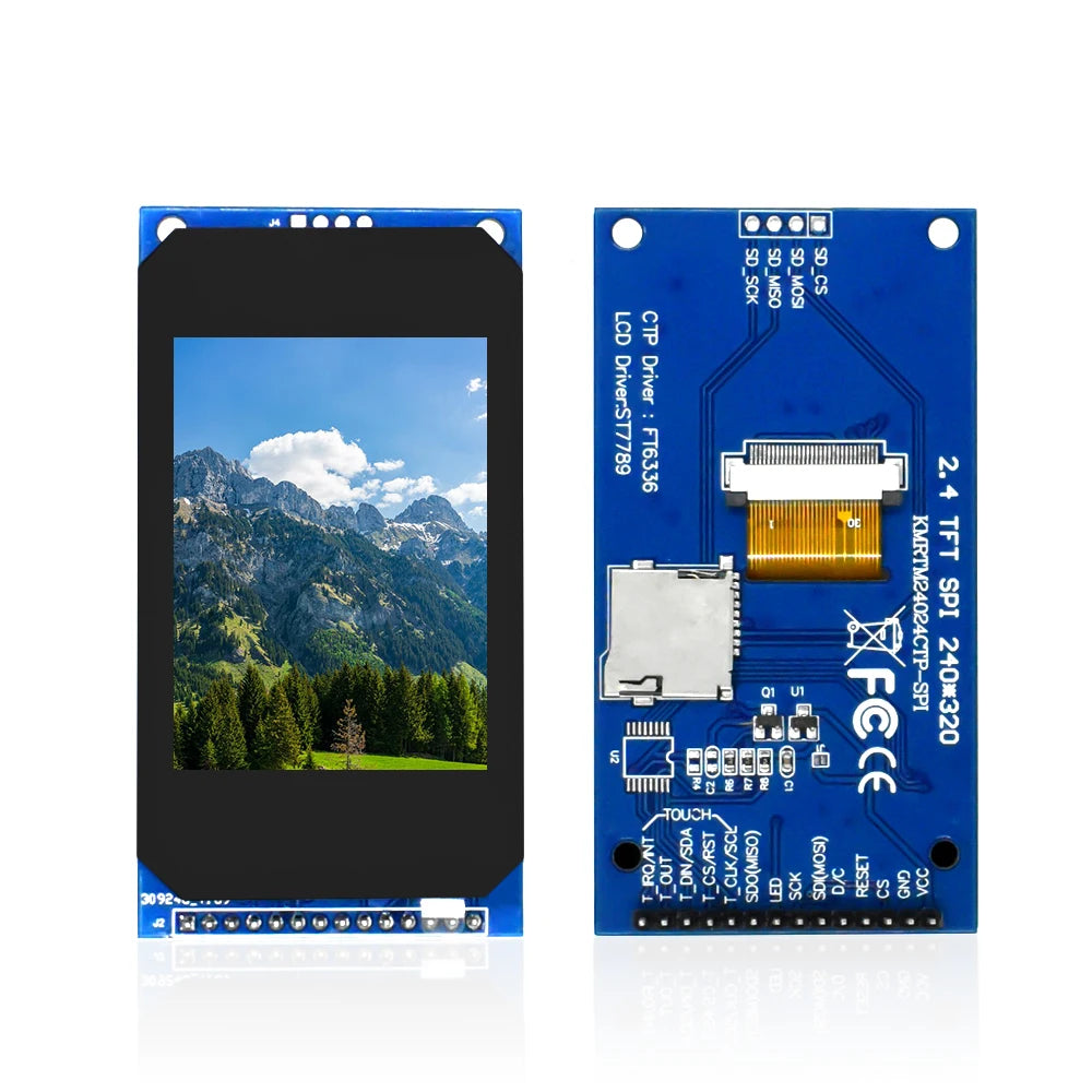 New 2.4 inch capacitive touch screen module IPS HD SPI serial LCD capacitive screen ST7789 driver