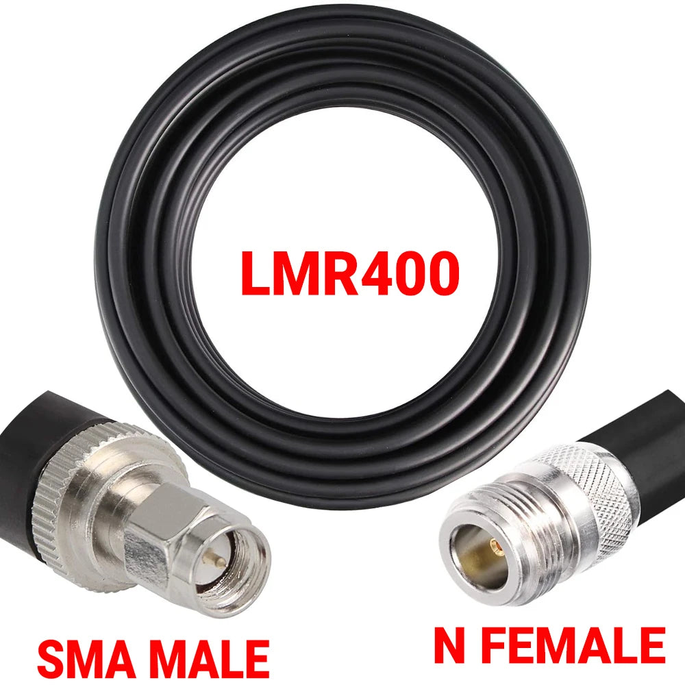 Coaxial LMR400 Cable N to N/ SMA/RP-SMA Male Female Connector Crimp 50 ohm RF LMR-400 Pigtail Antenna Radio Cable