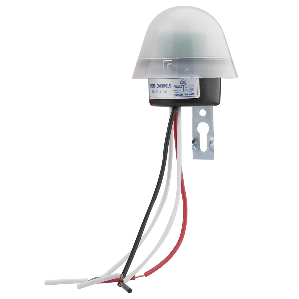Waterproof Sensitive Auto Photo Switch AS-20 DC 12V AC 110V 220V 10A On/Off Photocell Street Light Switch Sensor Switch Tools