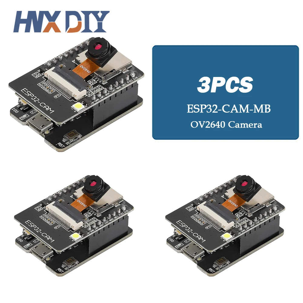 1-5PCS ESP32-CAM-MB WiFi Module Serial to WiFi ESP32 CAM Development Board 5V Bluetooth with OV3660 Camera Upgraded OV2640 DIY
