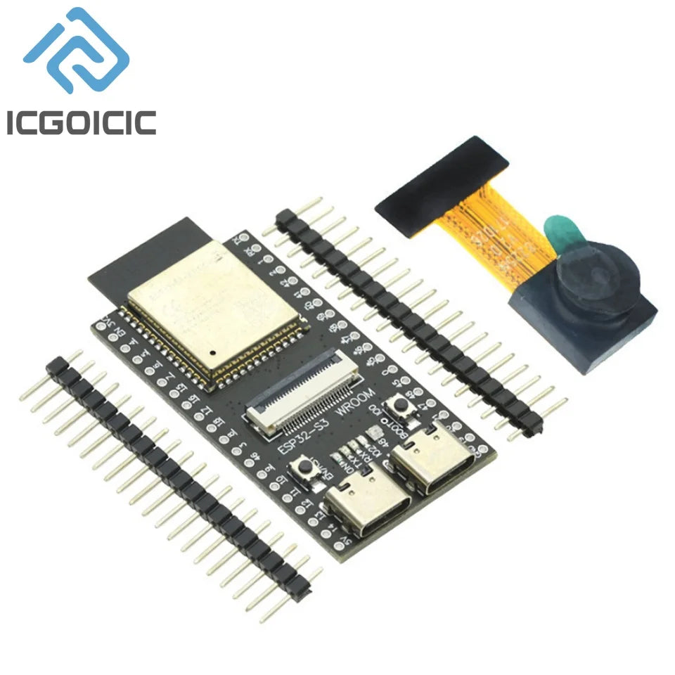 For ESP32-S3 CAM Development Board, N16R8 WiFi BT Module, OV2640 OV5640 Camera Support Wireless Kit