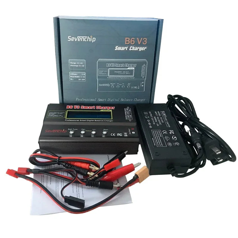 IMAX B6 V3 80W 6A battery charger for LiHv/lithium polymer/nickel hydrogen/lithium-ion/nickel cadmium digital remote control cha