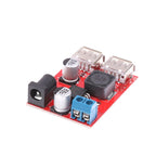 1Pc DC 9V 12V 24V 36V To 5V 3A Double USB Charge DC-DC Step-down Converter Car Charging Solar 3A Voltage Regulated Power Module.