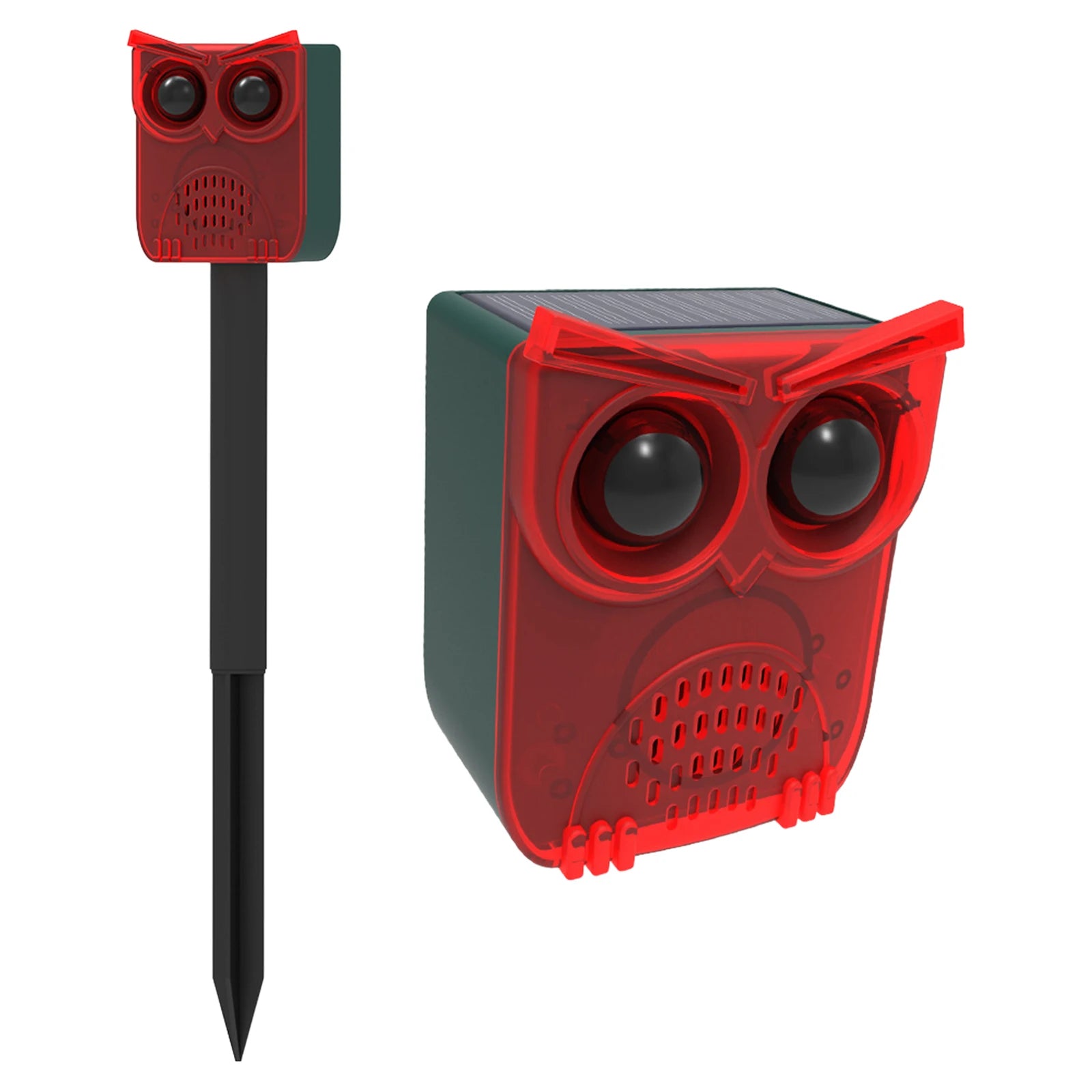 Outdoor Waterproof Solar Outdoor Motion Sensor Alarm Dog Barking&Gunshot Sound Animal Repeller Deter Raccoons Bears and Coyotes