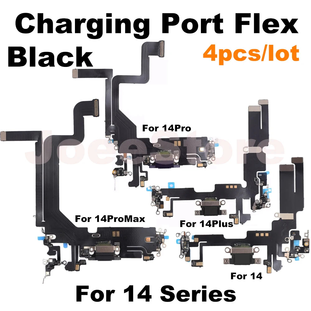 Wholesale Charging Port Flex Cable for iPhone 16 15 14 13 Pro Max USB Dock Charger Connector With Microphone Flex Cable Ribbon