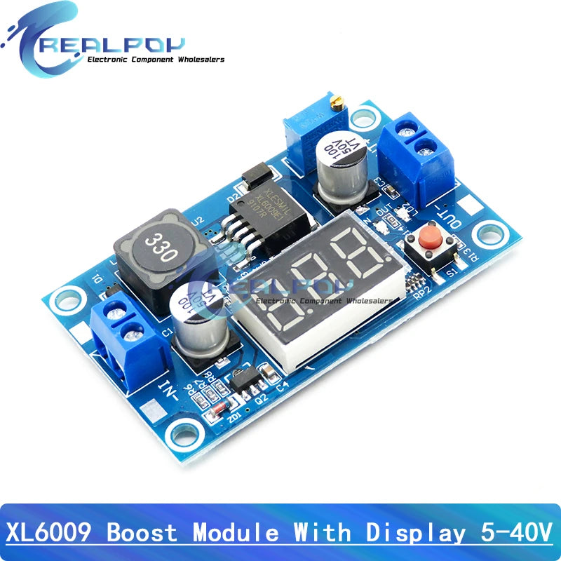 XL6009 XL6019 4A Boost Converter Step Up Adjustable 15W 5-32V to 5-50V DC-DC Power Supply Module High Performance Low Ripple