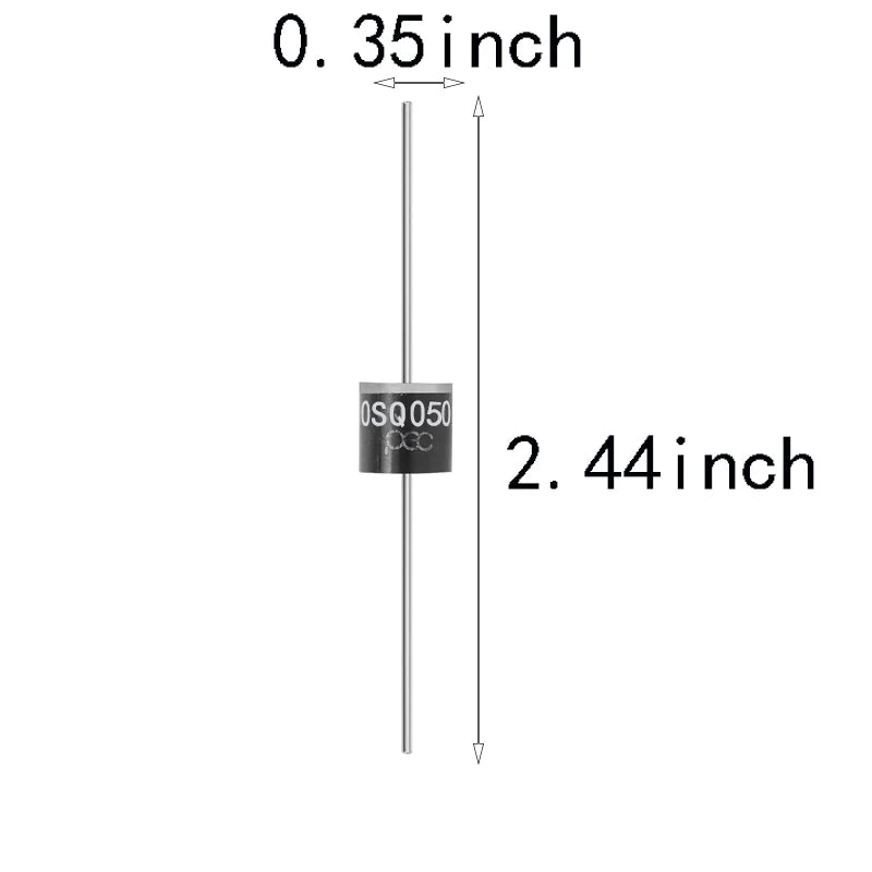 SAMIROB New  6PCS/Lot 30SQ050 Schottky Diode 30A 50V Axial for Solar Panel Parallel Reflow Protection