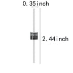 SAMIROB New  6PCS/Lot 30SQ050 Schottky Diode 30A 50V Axial for Solar Panel Parallel Reflow Protection
