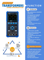 OWON HDS2202S 2102S Digital Oscilloscope 2Channels 200Mhz 1GSa/s Portable 3in1 USB Osiclloscopes + Multimeter+Waveform Generator