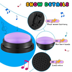 8 PCS Answer Buzzers Button Answer Buzzer Game Show Buzzer Recordable Button Classroom Buzzers for Christmas Team Party