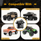 HobbyPark Waterproof 12kg HD1223 Digital High Torque Coreless Metal Gear Servo with Mount Arm Link Set for TRX4M 1/18 RC Crawler