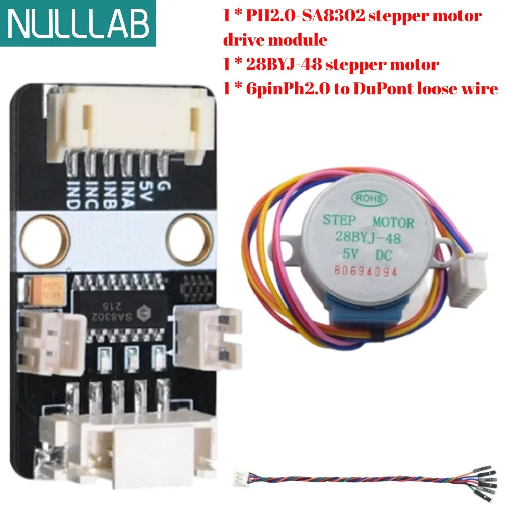 SA8302 Stepper Motor Driver Module Replace ULN2003 H-Bridge Controller for Arduino ESP32 Raspberry Pi Support 1x28BYJ-48 Stepper