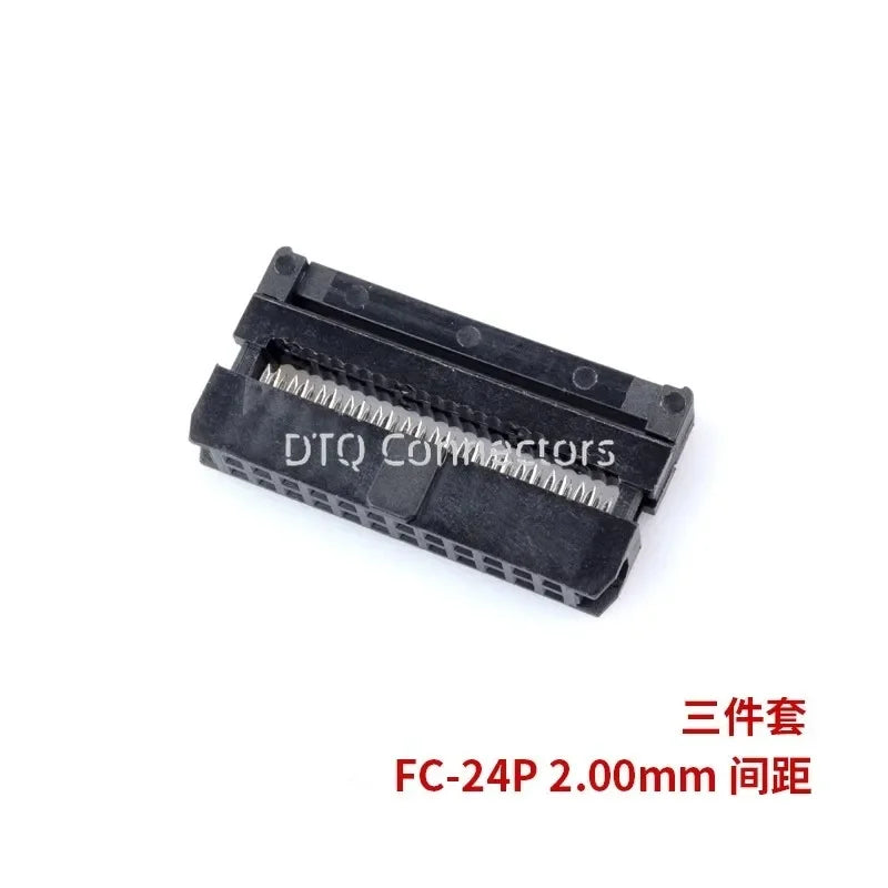 10Pcs 2.0 2mm Pitch FC 2X3/4/5/6/7/8/10/12/13/15/17/20/25 Pin IDC Female Header Socket Connector For 1.0mm Flat Cable