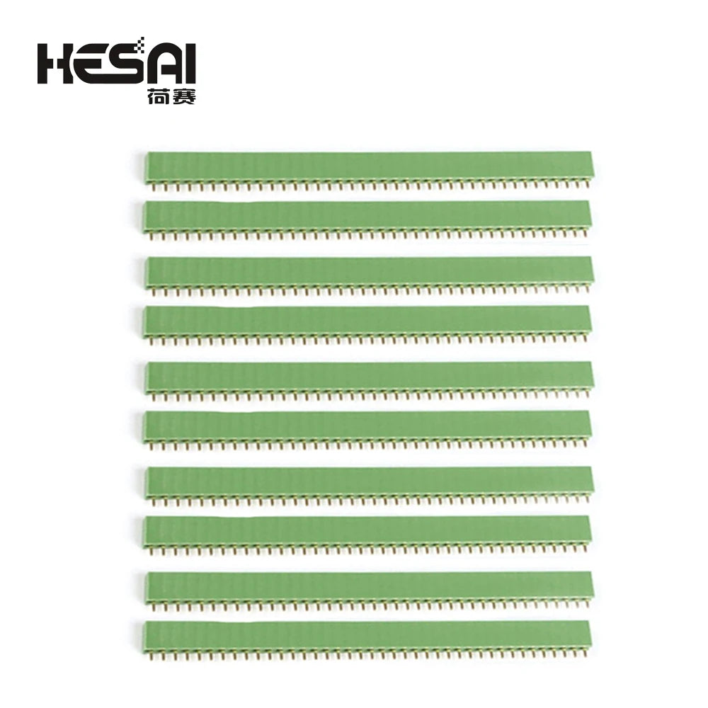 10PCS 2.54mm Single Row Female PCB Board Pin Header Connector Strip Pinheader 1x40 Pin Colourful Socket